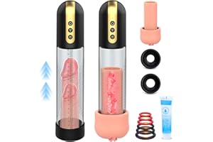 MECOFY Succionador Masculino Masturbador Electrico - Bomba de Vacio con 4 Modos de Succión, Alargador para Pene Sexuales Juguetes Hombre