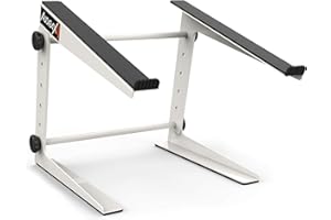 Audibax TOP-5W MH-001 PRO Blanco Laptop DJ Stand Ordenador portátil cabina Dj/estudio