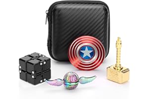ANZMTOSN Fidget Pack Toys Set Fidget Spinners Metal,Small Sensory Gadget Finger Hand Spinner, Infinity Cube Blocks, Focus Toy Fingertip Gryo With R188 Bearing, Best Gift Party Favors Prizes For Kids Adults