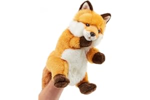 Uni-Toys - Marionnette Renard Roux Classique – 28 cm (Hauteur) – Poupée en Peluche, Renard – Peluche