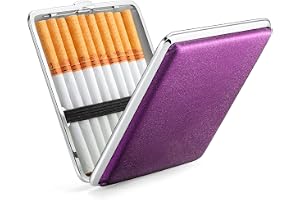 PU läder cigarettfodral metall svart vit röd blå lila guld litet cigarettfodral för kvinnor män cigarettbox cigarettbox smalt cigarettfodral för 20 cigaretter fodral kvinna man