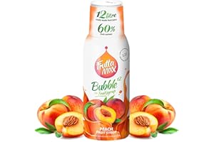 ‎FRUTTAMAX FruttaMax Pfirsich Getränkesirup Frucht-sirup Konzentrat | weniger Zucker | mit 60% Fruchtanteil 500ml