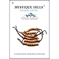 Mystique Hills - Organic Living Cordyceps sinensis Powder (Caterpillar Fungus) Ophiocordyceps sinensis Mushroom, 50 g