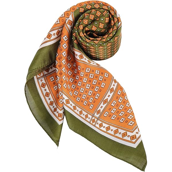 Seidenschal Damen 90x90cm - Weich & Vielseitig Als Tuch Oder Kopftuch