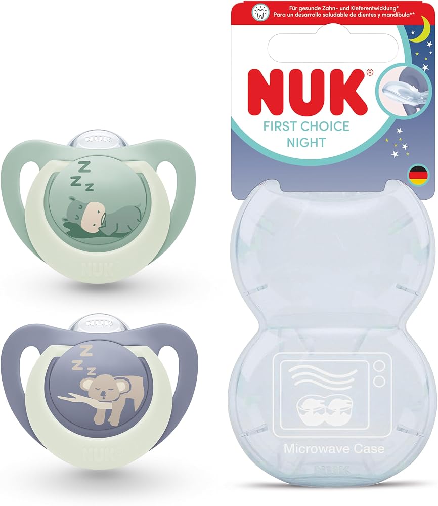 NUK FC Night 2'li Gece Emzik, 0-6 ay,Hipo/Koala