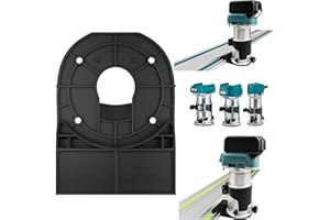 THAGBRCO Black Router - Adaptador para Makita (18 V, RT0701C, XTR01Z, DRT50, RT0700C, compatible con rieles de guía de cantos Makita/Festool