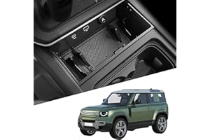 aleawol Compatible with Land Rover Defender 2020-2023 2024 Console Organiser Storage Box, Multifunctional Storage Box Car Centre Tray Defender 90 110 130 2024 Accessories Accessories