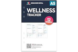 NBplanner A5 Wellness tracker organiser refill insert Filofax A5 COMPATIBLE