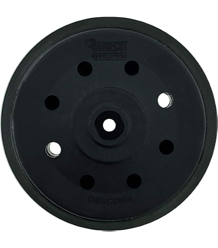 Platorello Di Supporto Per Levigatrice Orbitale, Diametro 150 Mm, 17 Fori, Compatibile Con Makita BO6030/BO6040 E Festool ES150/ETS150