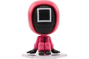 YuMe Squid Game Bobble Head - Masked Manager 2.5" Mini Figure Collectable in Hero Window Box | Officially Licensed Netflix Merchandise | Toy Gift for Kids, Adults & Series Fans | Collect All 4 Figures