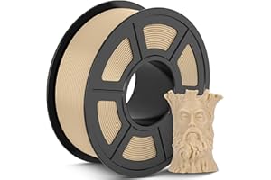 ‎TECBEARS TECBEARS PLA+ filament 1,75 mm, drewno, 1 kg, PLA Plus, filament do drukarki 3D, wysoka wytrzymałość i precyzja, starannie nawinięty, dokładność pomiaru +/- 0,02 mm