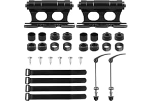 Altamejor Supporto per forcella per bicicletta, 2 pezzi, per auto, a sgancio rapido, per bicicletta, per interni, forcella a sgancio rapido per camion/rimorchi