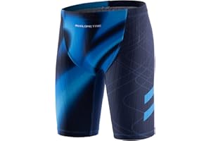 My Kilometre Boys' Jammer Swimsuit with Drawstring Training Swimwear for Kids Endurance Boys Youth Swim Shorts Kids Swimsuit