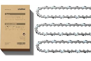 3 tallox Motorsågskedjor med låg rebound 3/8 tum 1,1 mm, 45 länkar, kedjelängd 30 cm, kompatibel med BOSCH AKE30/17S AKE30S A
