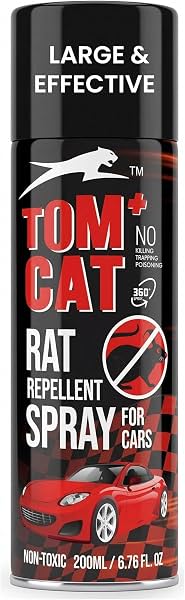 Shadow Securitronics Tom CAT No Entry Rat Repellent Spray for Cars Highly Effective with and Lasts 1 Year Leak Free Easy to Spray Nozzle 1st time in India (1) - FORMULATION 1 X 200 ML