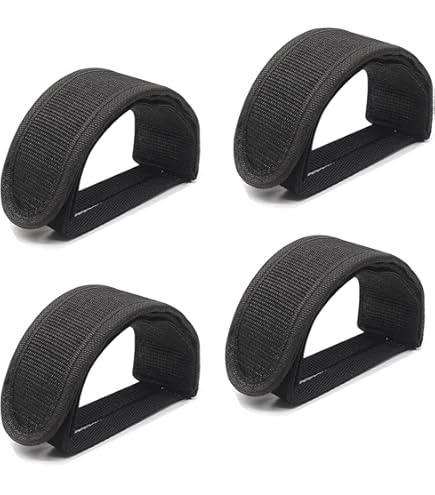 2 Paires de Sangles de pédale vélo d'exercice pour vélo d'exercice