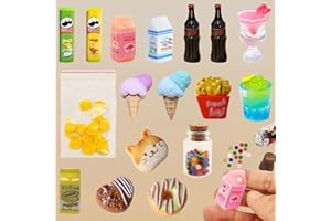 FUKPO Accesorios Casa de Muñecas 1 12 Set Decoración, Miniaturas para Casa de Muñecas, Kit Miniatura Comida Bebidas Decoracion