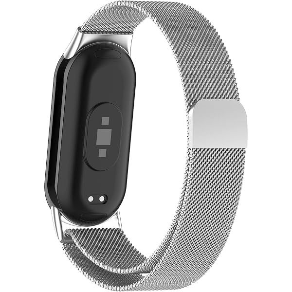 Oumida Cinturino Metallico Magnetico Per Xiaomi Mi Band 8/9 - Acciaio Inox, Regolabile, Sportivo (Nero)