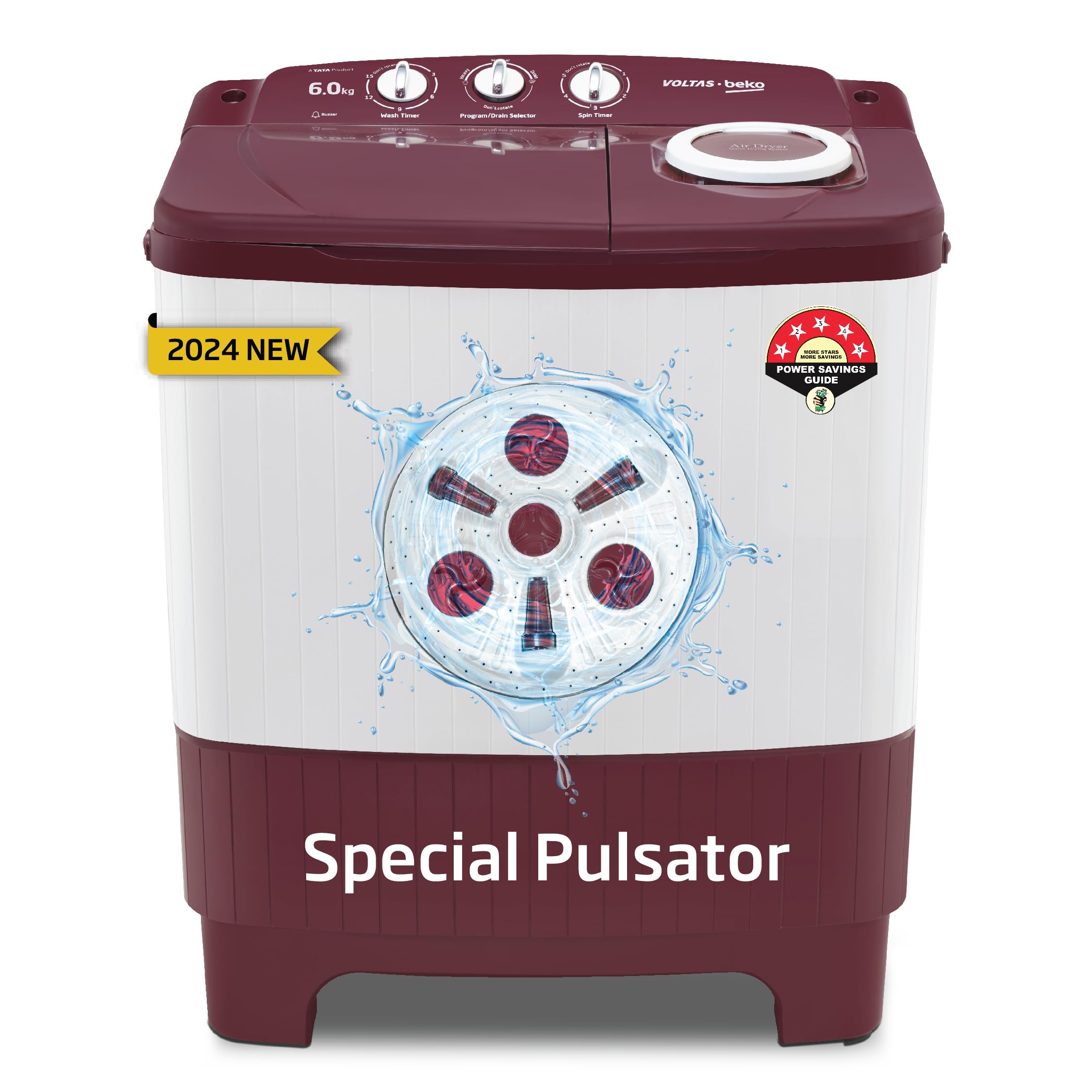 Ultimate Efficiency Unleashed: Voltas Beko 6kg 5 Star Semi-Automatic Top Load Washing Machine Review