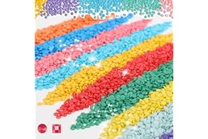 YEYKZART 3801 Diamond Painting Stones Round Accessories Replacement Stones Reorder for Diamond Painting Missing Colours 3280 Pieces