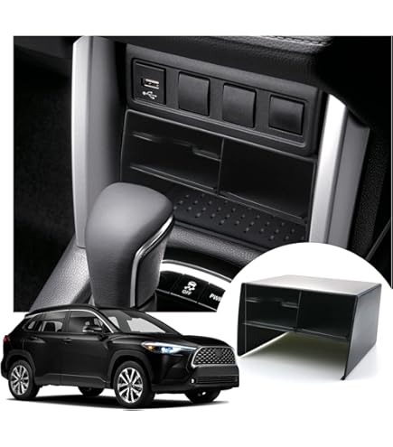 YEE PIN Opbergdoos Voor Toyota Corolla (2021-2023) & Cross - Handige Middenconsole Organizer Met Antislipmat