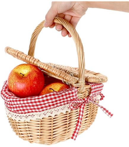 Trademark Innovations Set 3 Cesti Ovali In Vimini Con Manici – Perfetti Per Decorazione E Ordine - 2