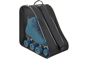 Mritrit Borsa per pattini a rotelle, borsa per pattini da ghiaccio, borsa per hockey su ghiaccio, borsa da skater per bambini e adulti