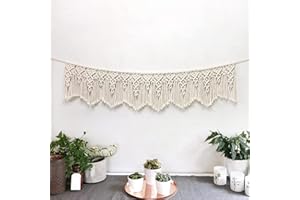 Sarah Duke Arazzo da parete in macramè, decorazione da parete in tessuto bohémien, decorazione da parete per matrimonio