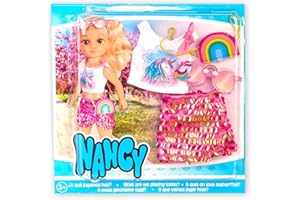 FAMOSA- Nancy, un día con Look de Unicornio CDU (NAC30000) Ropa de muñeca