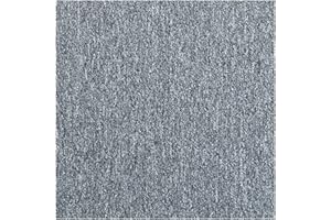 WOWSUBLI 20 x Carpet Tiles 5 SQM Heavy Duty Commercial Retail Office Shop Premium Flooring, 50 x 50cm Each (Grey)