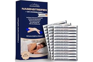 Alpenstern® 120x Nasenstrips Nasenstreifen Nasenpflaster gegen Schnarchen I Anti Schnarch Pflaster, Besser Atmen bei Schnupfen, Allergie und Sport I nose strips Nasenspreizer Stopper Schnarchpflaster