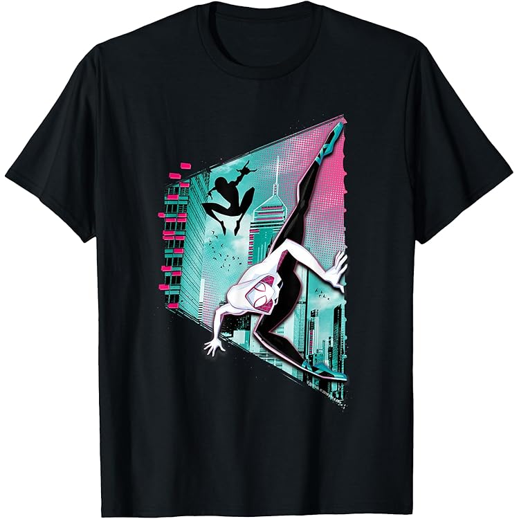 Marvel Spider-Gwen Geometric Low Poly Bust Camiseta Sin Mangas