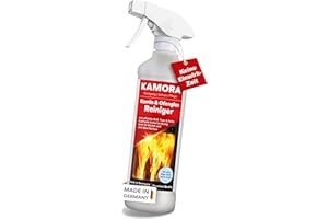 IVALITY KAMORA® Premium Kaminscheiben Reiniger - Kamin- und Ofenglasreiniger - effektive Kaminreinigung - Kaminglasreiniger für Kaminscheiben - Rußreiniger - 500 ml