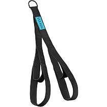 YanBous Corde à Triceps 2-en-1 – 50 Cm Et 60 Cm, Mousse Épaisse, Polyvalente – Accessoire Musculation Pour Poulie, Crossover, Voyage