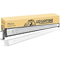 Barre Lumineuse LED 52 Pouces (130 Cm) 300W Incurvée - Combo Spot/flood - 12V/24V - IP67 - Pour 4x4, SUV, Camion, Tracteur, Hors-route