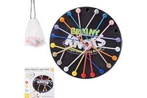 ELIPHONTOWNE Twisted Rope Puzzle Game - Brainy Knots 10 Cord, Interactive Strategic Knot Untying Toy, Brain Strategy Rope Challenge, Board Puzzle Games Kids/Family Gathering/Birthday Gifts
