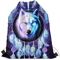 Galaxy Kordelzug-Rucksack, Wasserabweisend – Mit Seitentasche, Verstellbaren Trägern, Für Sport, Reisen & Alltag