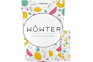 WOWTER by AMZ BETTER, Bebida Instantánea, Surtido de 12 Sabores Mezcla, Para Aromatizar el Agua, Sin Calorías, Libre de OMG, Sin Gluten, Sin Azúcares, Made in Italy, 48