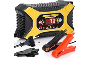 KATBO batterieladegerät 12V 15A Auto batterien ladegerät mit Temperaturkompensation für Auto Motorrad, AGM, Gel, SLA usw