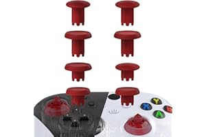 eXtremeRate ThumbsGear V3 Thumbsticks für Xbox Series X/S Controller, für Xbox One S/X, für Xbox One Elite V1, Austauschbar Joysticks Aufsätze für Nintendo Switch Pro Controller-Rot