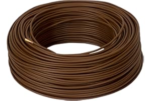 10 Meter ALPTEG H05V-K Kabel 1,0 mm² braun