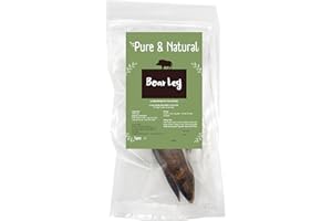 Pure & Natural Boar Leg Large Dog Bone - Long Lasting Dog Chew Bones, Natural Dog Chews Long Lasting for Large Dogs, Healthy Low Fat Dog Treats