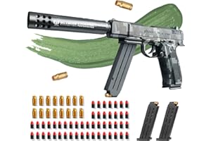 SK MISS Toy Gun - Toy Guns for Boys, Pretend Plastic Toy Pistol for Kids with Soft Foam, Children Education Foam Blaster Birthday Present for Outdoor Play 14+ Year Olds