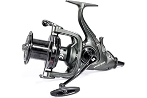 Sougayilang ME430 Carp Reel,11000/12000 Large Line Capacity Surf/Carp Fishing Reels，13+1BB Smooth Powerful Carp Reels 4.6:1 Gear Ratio for Saltwater Freshwater