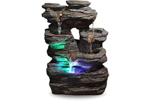 Zen Light Fontanna, Szary, 25 x 17 x 35 cm