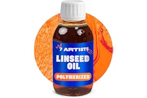7 Artists Huile De Lin Polymérisée Pour Peintures à L'huile Flacon De 125 ml | Diluant Peinture à Huile pour La Peinture et L'art