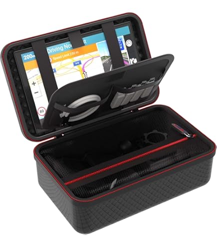 Hartschalen-Tasche Für TomTom Go 6 Zoll GPS - Schwarz & Schlank