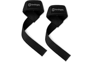Harbinger Zughilfen Padded Cotton Lifing Straps Black One Size