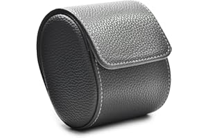 Oirlv Luxe Pu Cuir Etui Pour Montres Rouleau De Rangement Pour Coffret Cadeau Noël Anniversaire Boite Montre(Gris)