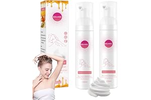 HEYZEIBO Belle Body Haarentfernung Schaum, Bienenwachs Haarentfernungsspray, Enthaarungsschaum Hair Removal Spray Für Frauen Und Männer, Sanftes Honig-mousse Hair Removal Cream Spray(2pc)